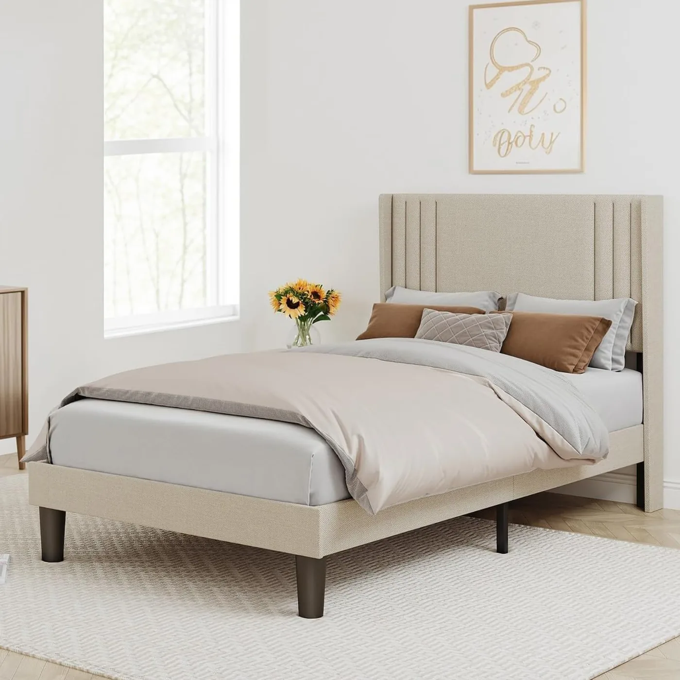 Bealife Estructura de Cama Elevada 120 × 200 cm