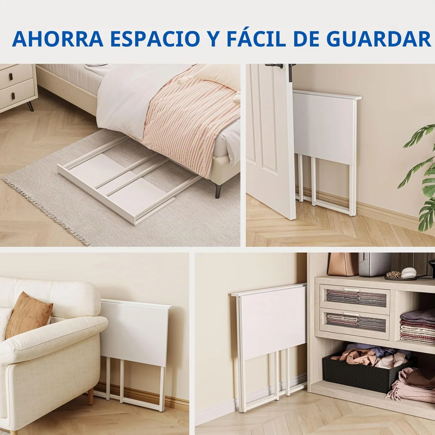 Dripex Mesa Escritorio Plegable sin Ensamblaje 80 × 45 cm, imagen 7