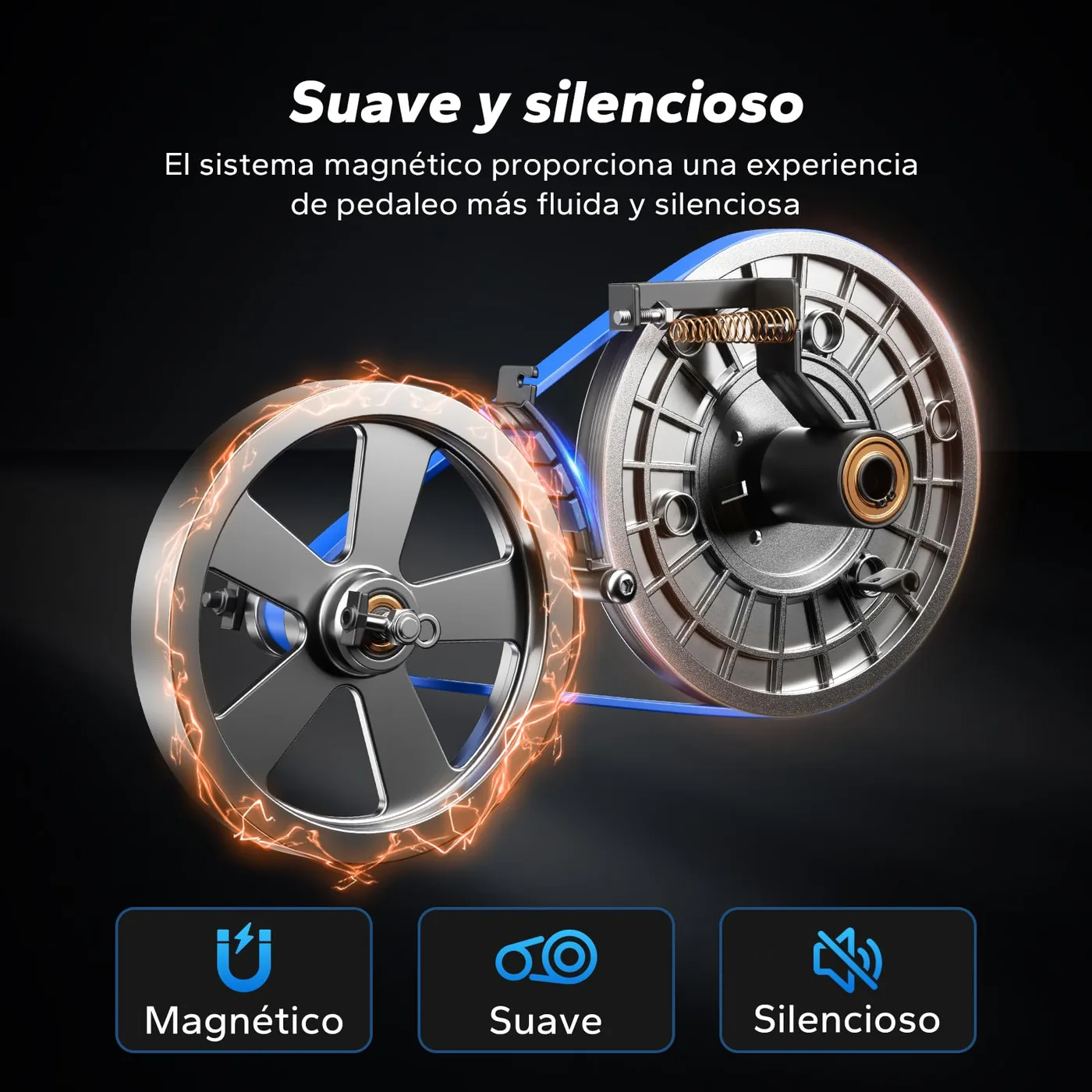 MERACH Bicicleta Estática Plegable con Pantalla LCD, imagen 3