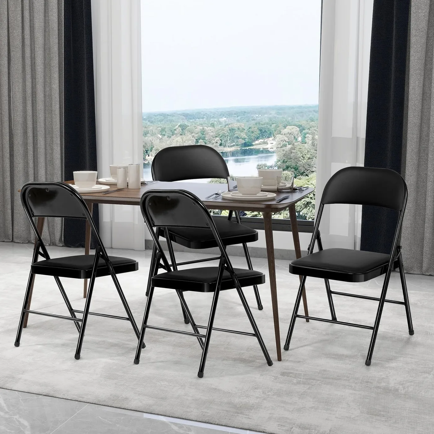 Set de 6 Sillas Plegables de Comedor y Jardín, imagen 2