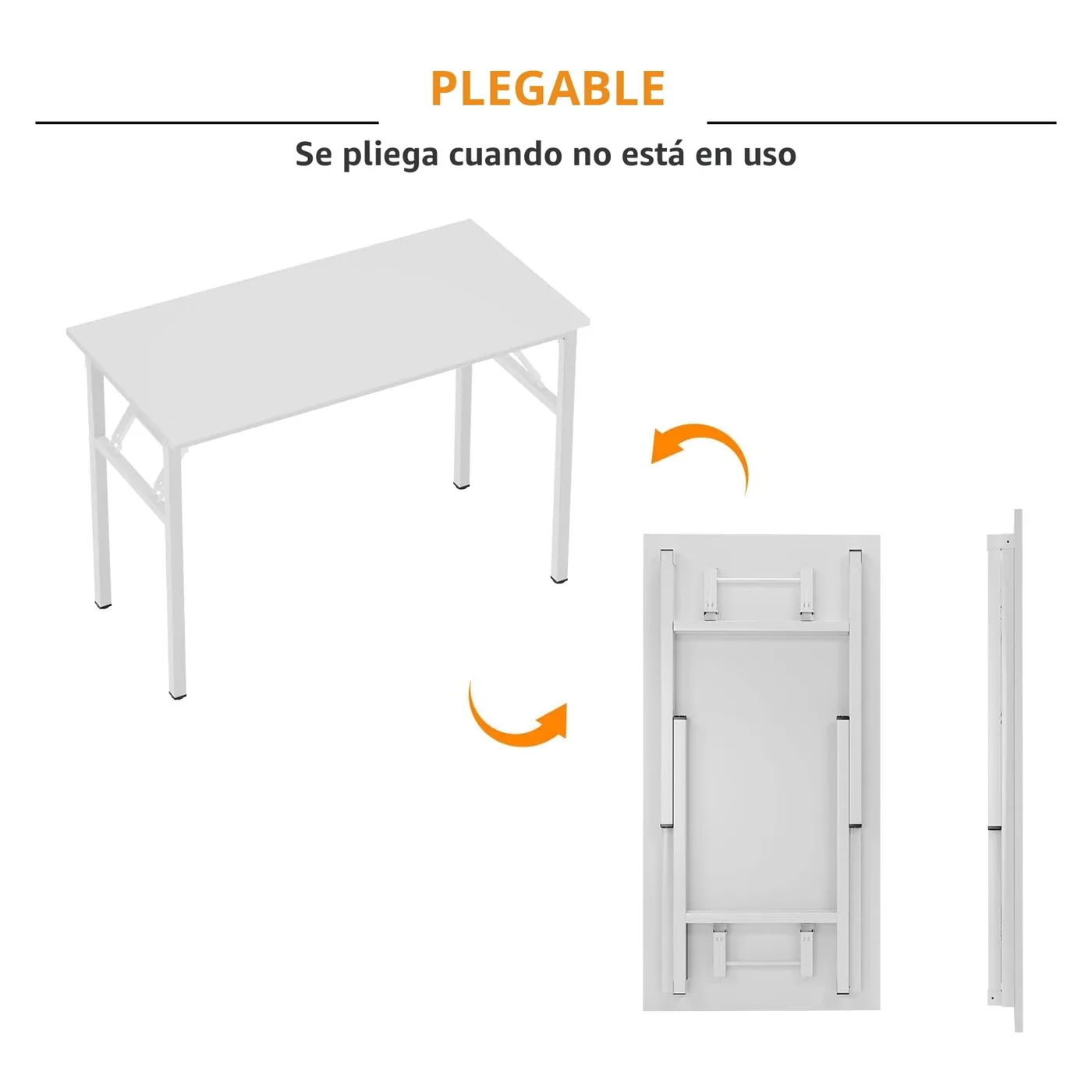 SogesHome AC5DW-8040 Mesa Plegable Compacta 80 × 40 cm, imagen 4