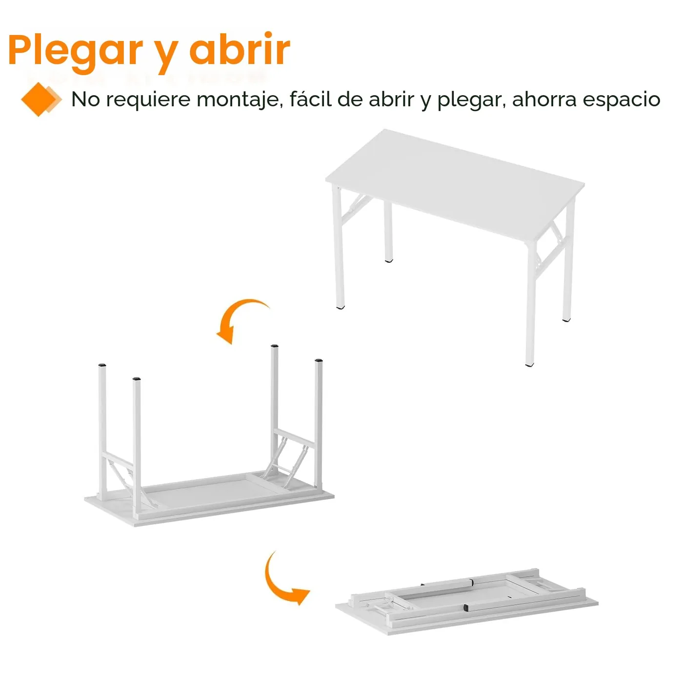 SogesHome AC5DW-8040 Mesa Plegable Compacta 80 × 40 cm, imagen 6