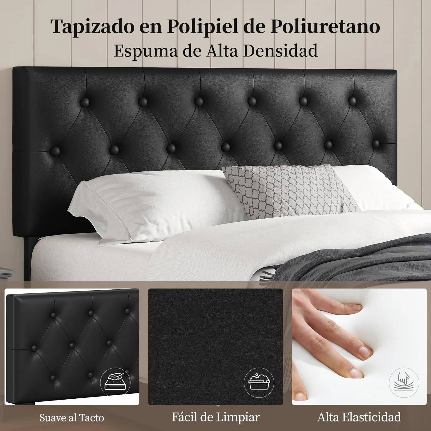Yaheetech Cama con 4 Cajones 140 × 200 cm, imagen 6